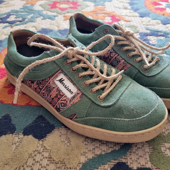 Morrison Shoes Ethnic print Suede sneakers Unisex - Picture 4 of 7